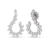 Roberto Coin The Marquesa Collection 18k White Gold 1.55cttw Diamond Earrings
