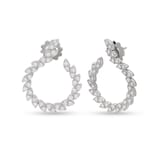 Roberto Coin The Marquesa Collection 18k White Gold 2.17cttw Diamond Earrings