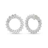 Roberto Coin The Marquesa Collection 18k White Gold 2.09cttw Diamond Earrings