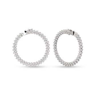 Roberto Coin The Marquesa Collection 18k White Gold 4.24cttw Diamond Earrings Roberto Coin The Marquesa Collection 18k White Gold 4.24cttw Diamond Earrings