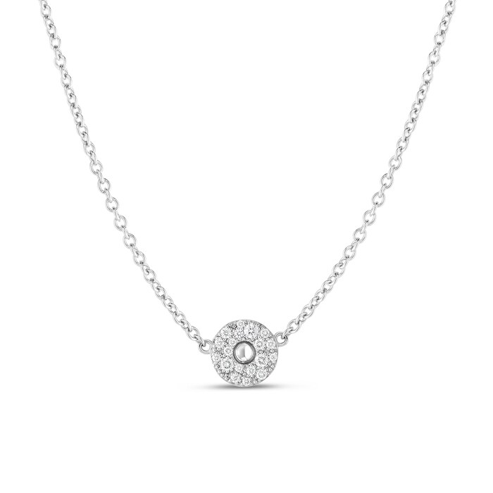 Roberto Coin 18ct White Gold Diamond Pois Moi Pendant
