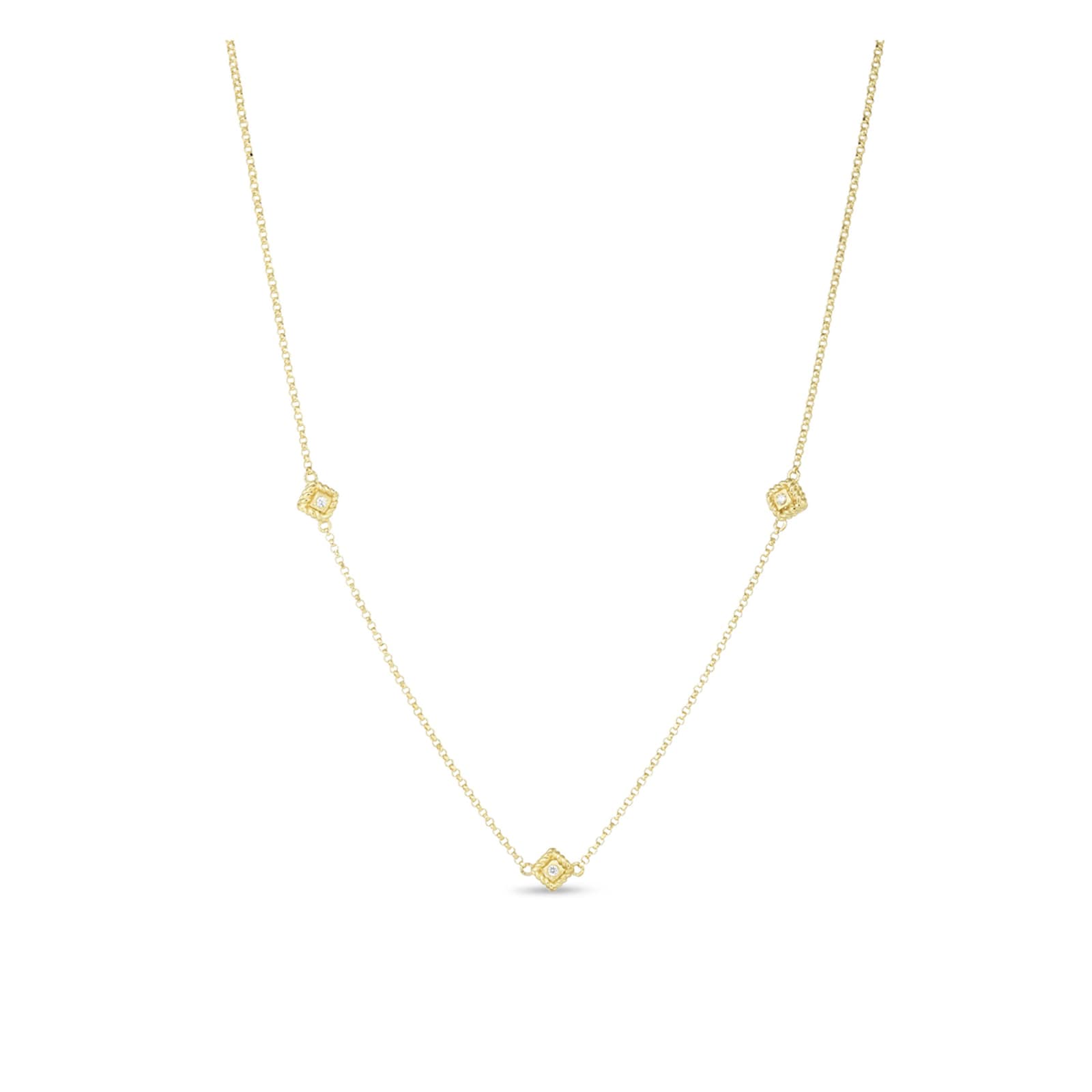 Roberto Coin Palazzo Ducale 18ct Yellow Gold Diamond Necklace