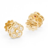 Roberto Coin Exclusive Flower 18ct Yellow Gold 0.32cttw Diamond Earrings