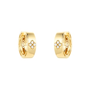 Roberto Coin 18ct Yellow Gold Love In Verona 0.07cttw Hoop Earrings