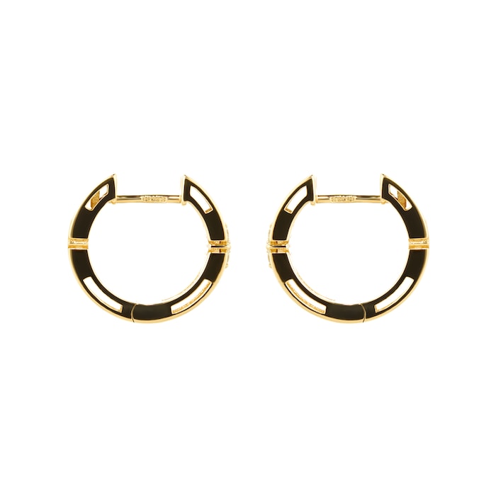 Roberto Coin 18ct Yellow Gold Love In Verona 0.07cttw Hoop Earrings