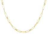 Roberto Coin 18k Yellow Gold Fine Paperclip Chain 22 Inch