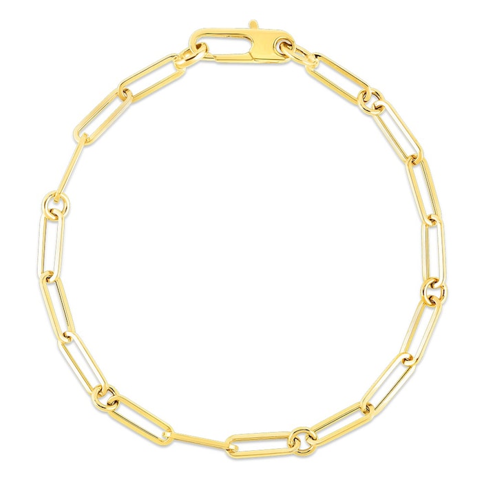 Roberto Coin 18k Yellow Gold Fine Paperclip Bracelet