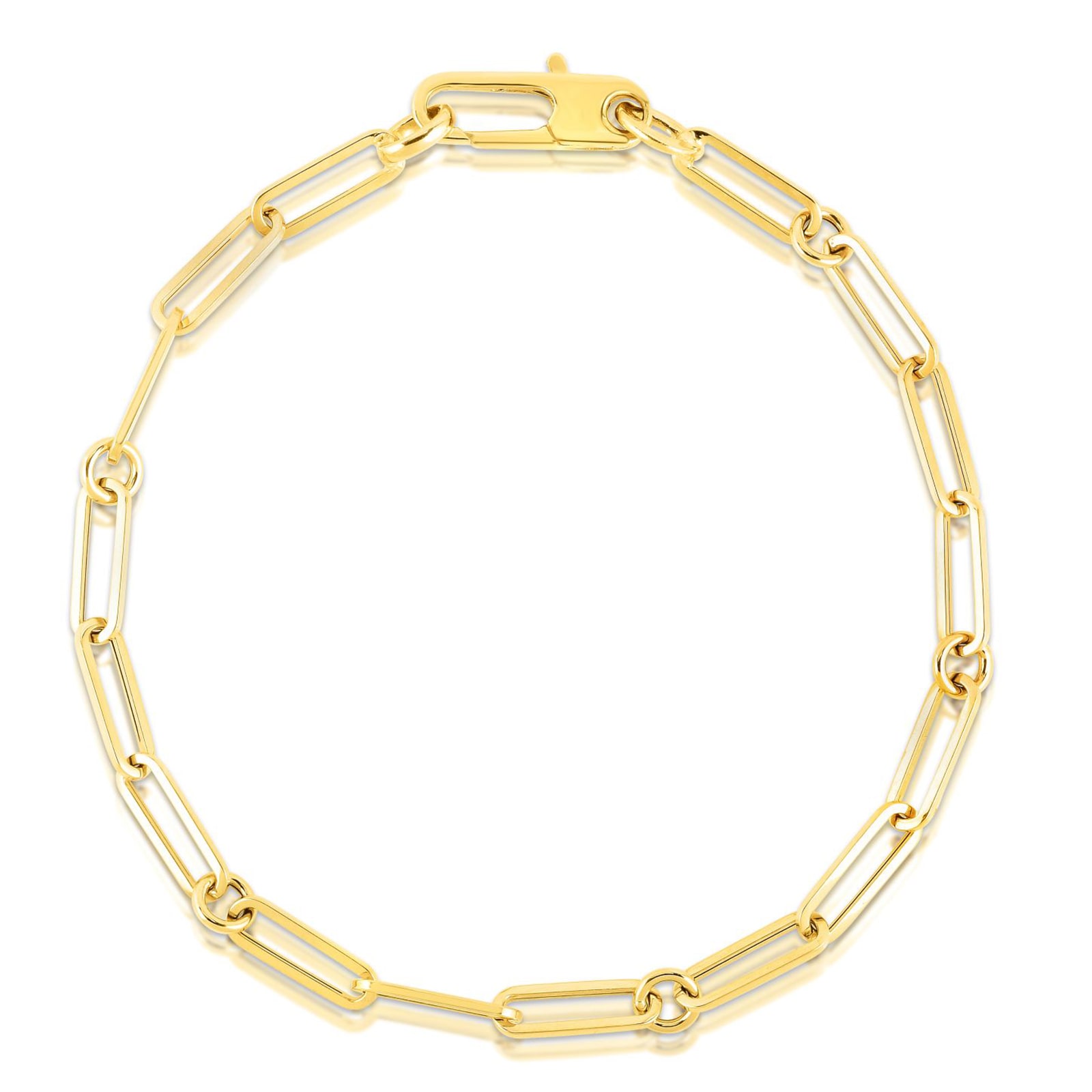 Roberto Coin 18k Yellow Gold Fine Paperclip Bracelet Roberto Coin 18k Yellow Gold Fine Paperclip Bracelet
