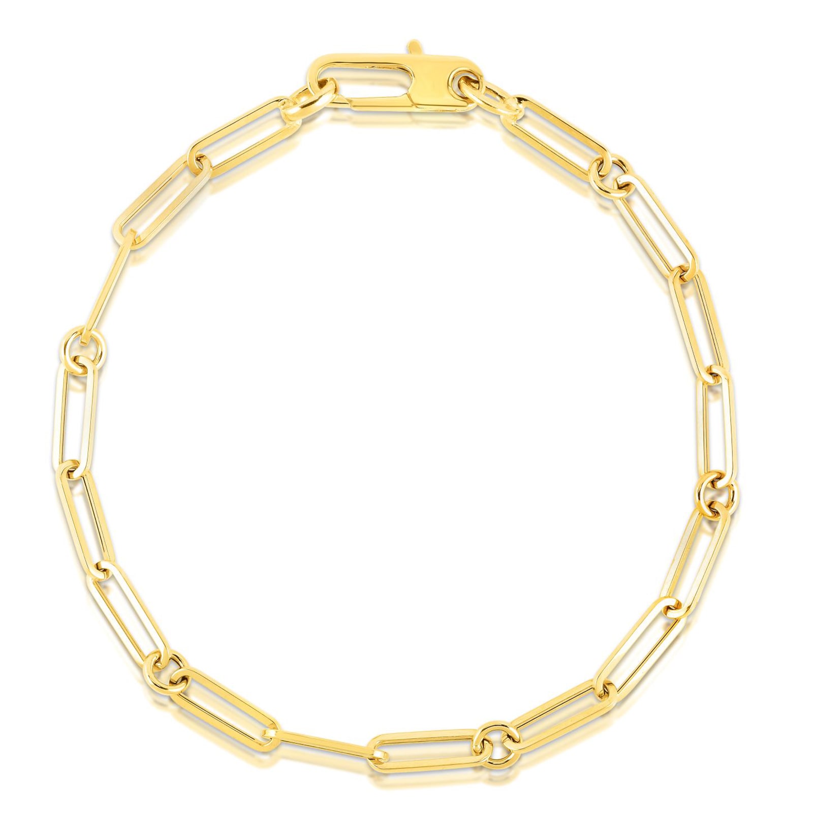 Roberto Coin 18k Yellow Gold Fine Paperclip Bracelet