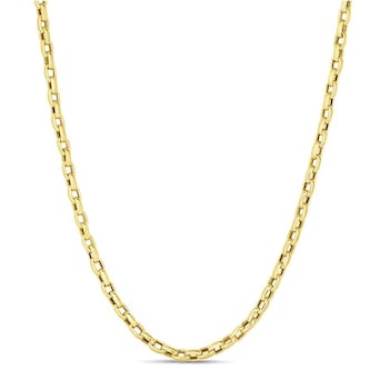 Roberto Coin 18k Yellow Gold Square Link Chain Necklace 22 Inch Roberto Coin 18k Yellow Gold Square Link Chain Necklace 22 Inch