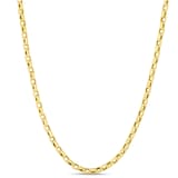Roberto Coin 18k Yellow Gold Square Link Chain Necklace 22 Inch