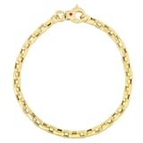 Roberto Coin 18k Yellow Gold Square Link Bracelet 7 Inch