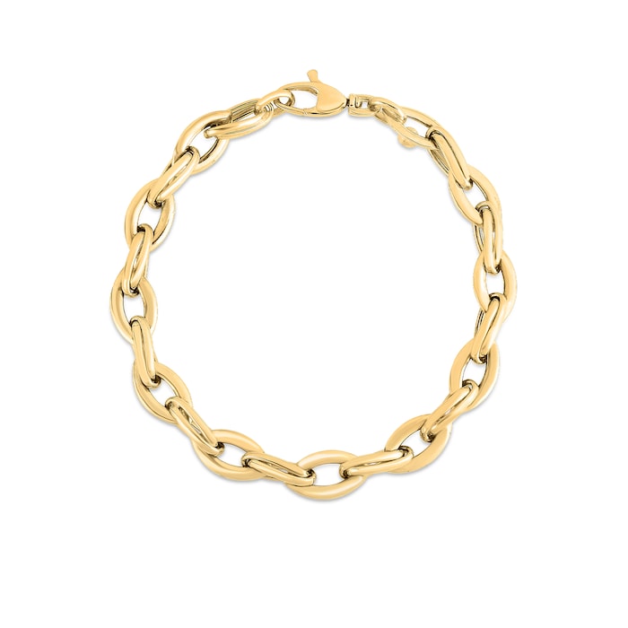 Roberto Coin 18k Yellow Gold Almond Link Bracelet 7"