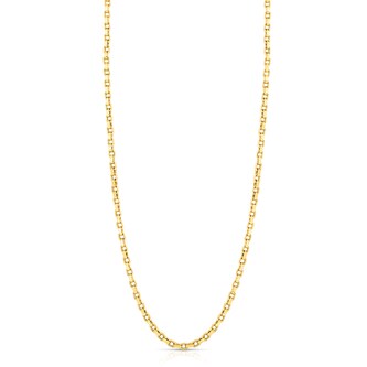 Roberto Coin 18k Yellow Gold Thick Tight Box Link Chain 17"