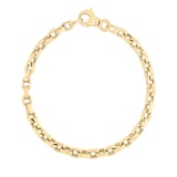 Roberto Coin 18k Yellow Gold Thicker Square Link Bracelet 7 Inch