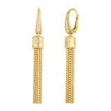 Roberto Coin 18k Yellow Gold 0.40cttw Diamond Tassel Drop Earrings