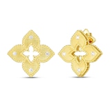 Roberto Coin 18k Yellow Gold 0.12cttw Diamond Petite Venetian Princess Stud Earrings