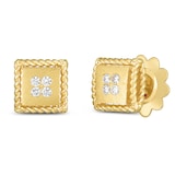 Roberto Coin 18k Yellow Gold 0.09cttw Diamond Palazzo Ducale Stud Earrings