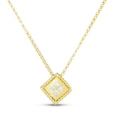 Roberto Coin 18k Yellow Gold 0.04cttw Diamond Palazzo Ducale Necklace 40-45cm