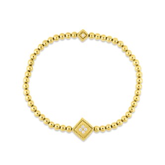 Roberto Coin 18k Yellow Gold Diamond Palazzo Ducale Petite Bracelet Roberto Coin 18k Yellow Gold Diamond Palazzo Ducale Petite Bracelet