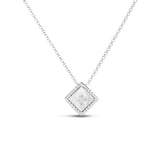 Roberto Coin 18k White Gold 0.04cttw Diamond Palazzo Ducale Necklace 40-45cm