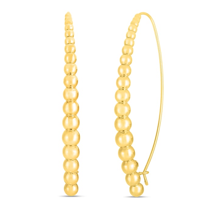 Roberto Coin 18k Yellow Gold Oro Classic Hoop Earrings