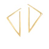 Roberto Coin 18k Yellow Gold Bold Triangle Hoop Earrings