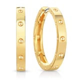 Roberto Coin 18k Yellow Gold Symphony Pois Moi Hoop Earrings 24mm