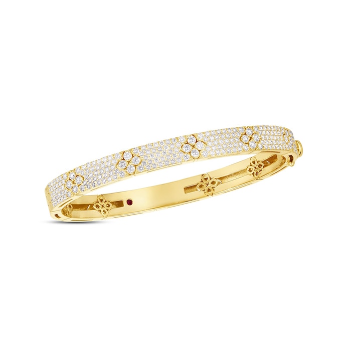 Roberto Coin 18k Yellow Gold 2.20cttw Diamond Love in Verona Bangle