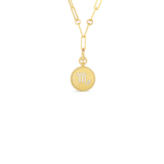 Roberto Coin 18K Diamond Scorpio Zodiac Medallion Pendant