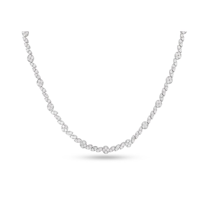 Roberto Coin The Marquesa Collection 18k White Gold 8.10cttw Diamond Necklace