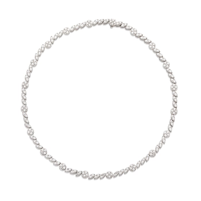 Roberto Coin The Marquesa Collection 18k White Gold 8.10cttw Diamond Necklace