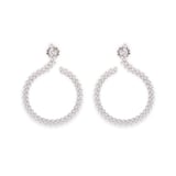 Roberto Coin The Marquesa Collection 18k White Gold 4.50cttw Diamond Earrings