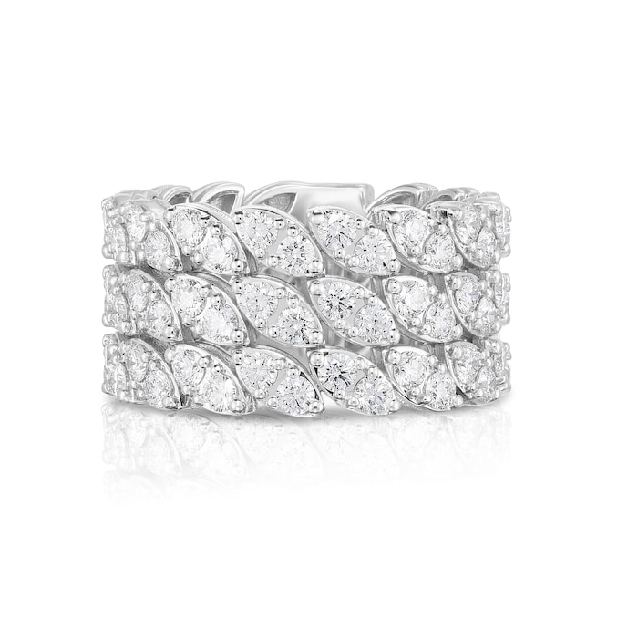 Roberto Coin The Marquesa Collection 18k White Gold 2.97cttw Diamond Ring