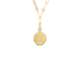 Roberto Coin 18K Diamond Gemini Zodiac Medallion Pendant