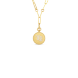 Roberto Coin 18K Diamond Virgo Zodiac Medallion Pendant