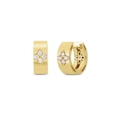 Roberto Coin 18ct Yellow Gold Love in Verona 0.17ct Diamond 6mm Earrings