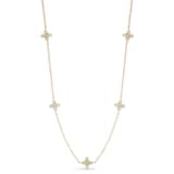 Roberto Coin 18ct Yellow Gold Love By The Yard 0.26ct 45cm 5 Stone Necklace