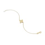 Roberto Coin 18ct Yellow Gold Love By The Yard 0.09ct 1 Stone Necklace