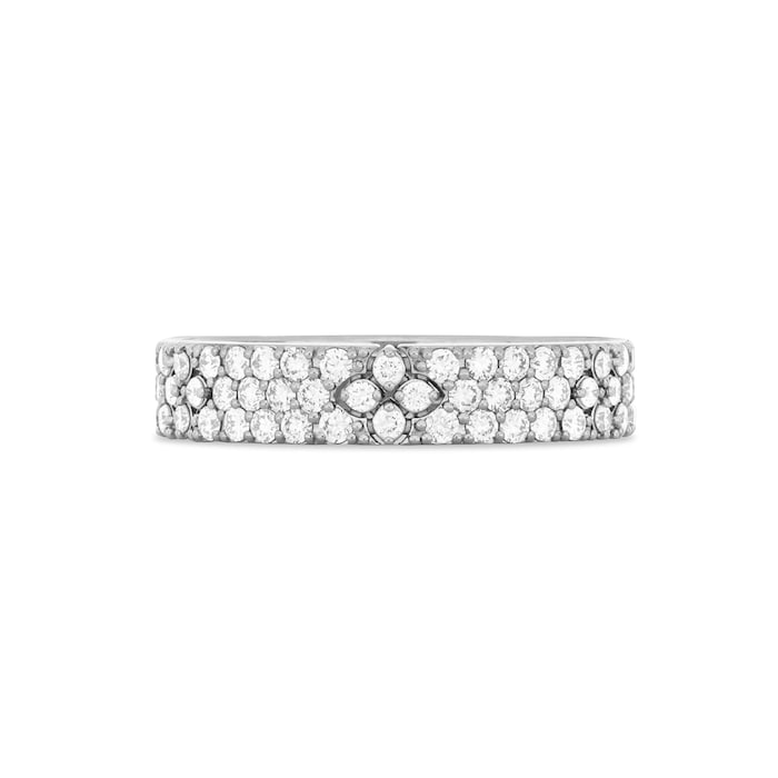 Roberto Coin 18ct White Gold Love in Verona Full Diamond 1.05ct 4.5mm Ring