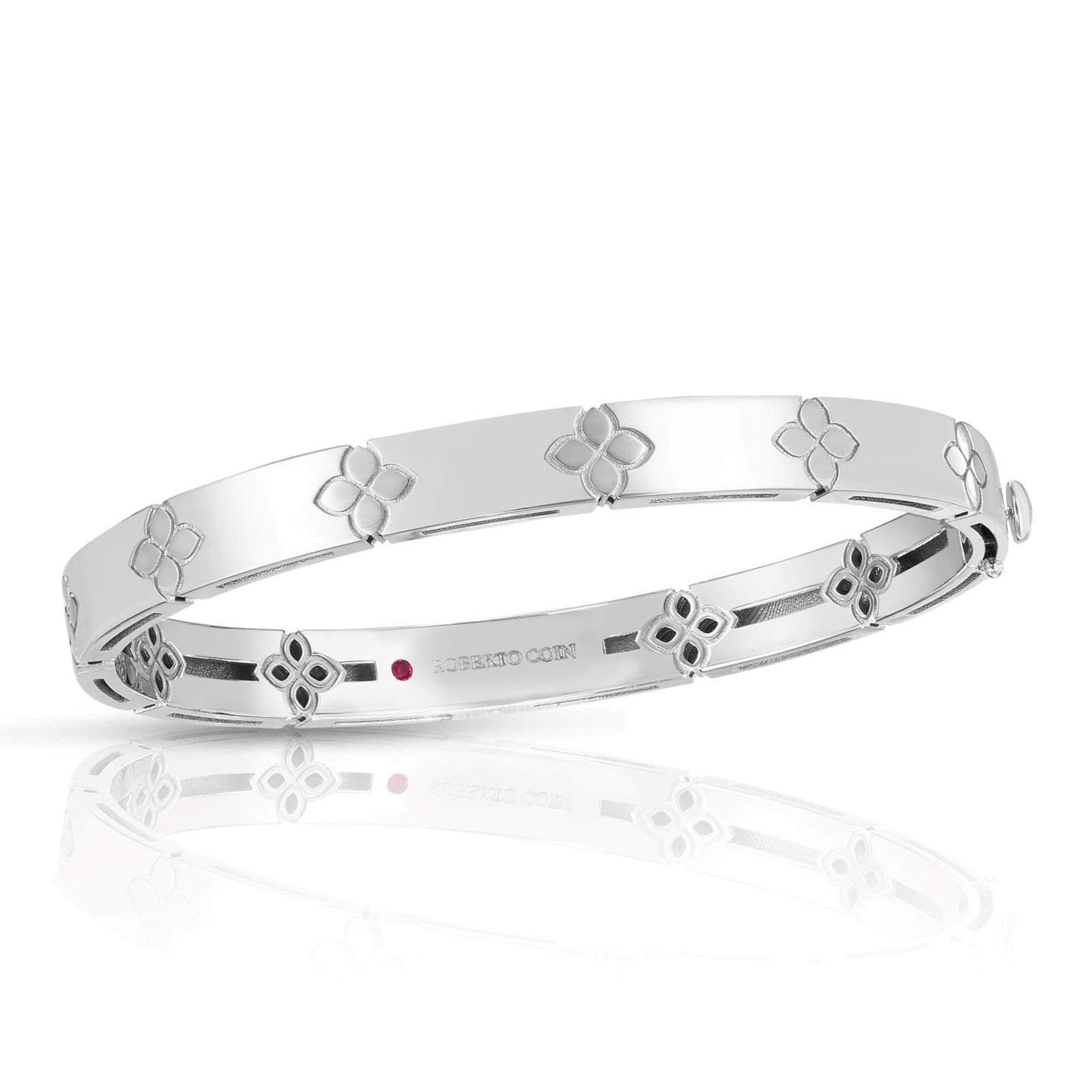 Roberto Coin 18k White Gold Love In Verona Bangle Roberto Coin 18k White Gold Love In Verona Bangle