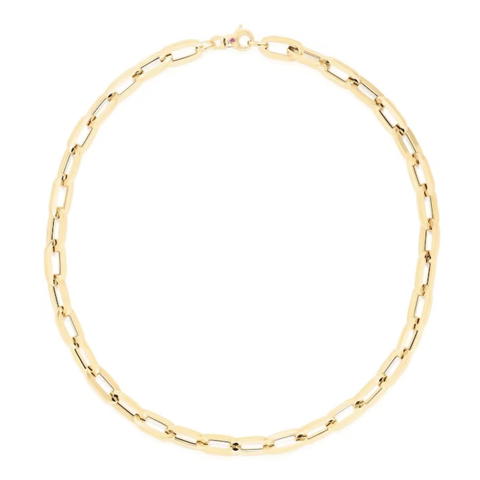 Roberto Coin 18k Yellow Gold Classic Oro Collar Necklace - 17 Inch Roberto Coin 18k Yellow Gold Classic Oro Collar Necklace - 17 Inch