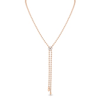 Roberto Coin 18k Yellow Gold Love In Verona 0.65cttw Diamond Adjustable Necklace