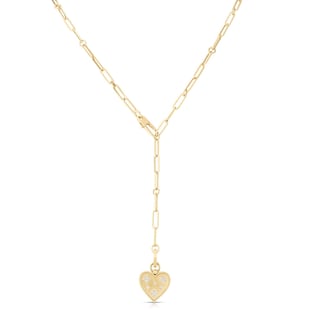 Roberto Coin 18k Yellow Gold Venetian Princess 0.22cttw Diamond Small Heart Medallion Necklace