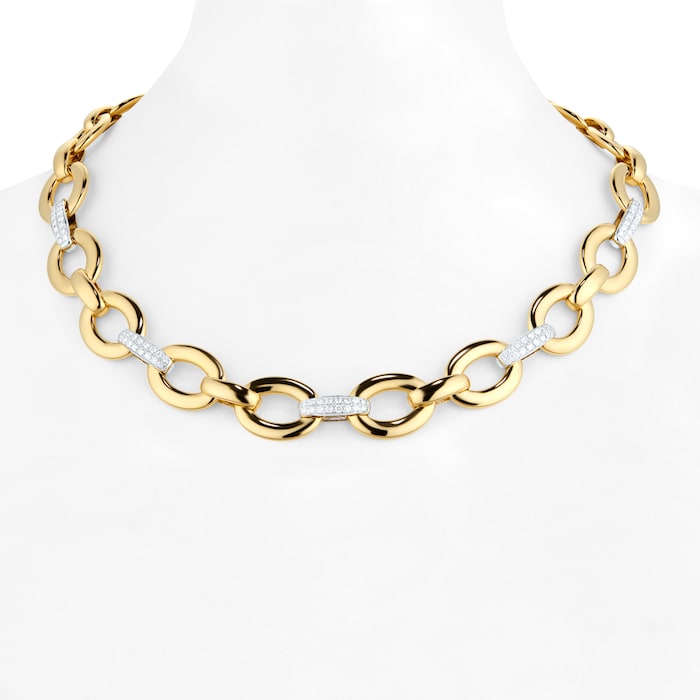 Roberto Coin 18ct Yellow & White Gold 1.38ct Diamond Classic Collar