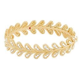 37521493 - 18ct Yellow & White Gold 1.00ct New Barocco Bangle