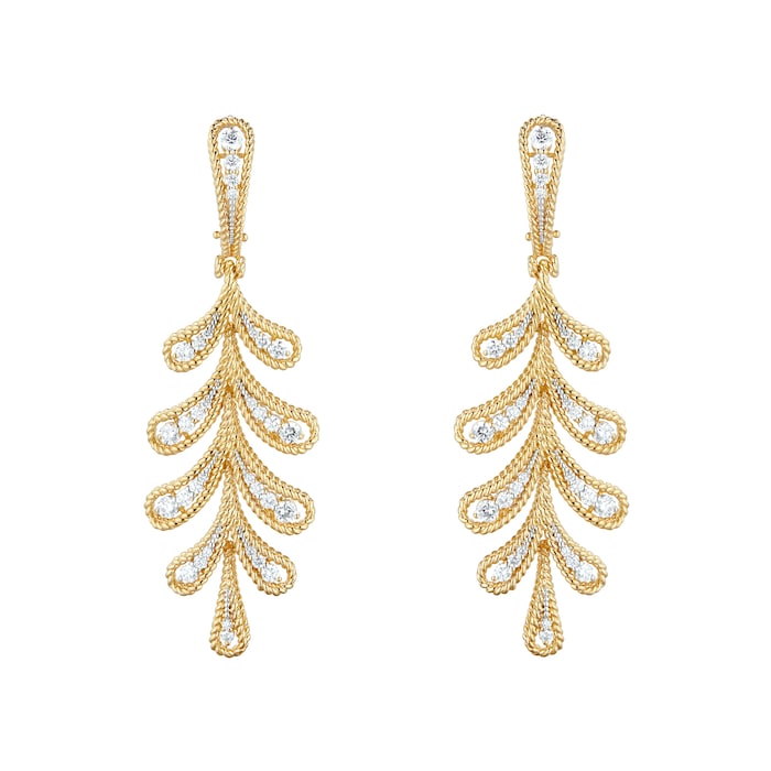 Roberto Coin 18ct Yellow & White Gold 1.33ct New Barocco Earrings
