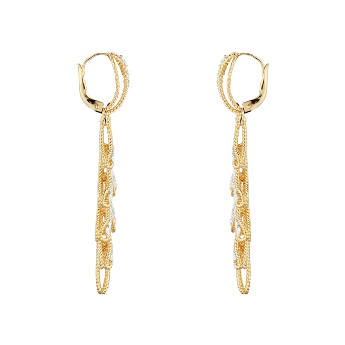 Roberto Coin 18ct Yellow & White Gold 1.33ct New Barocco Earrings