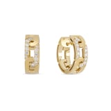 Roberto Coin 18ct Yellow Gold Navarra 0.30ct Diamond Hoop Earrings