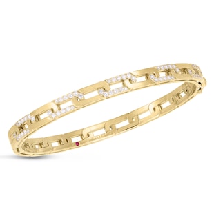Roberto Coin 18ct Yellow Gold Navarra 0.75ct Diamond Bangle